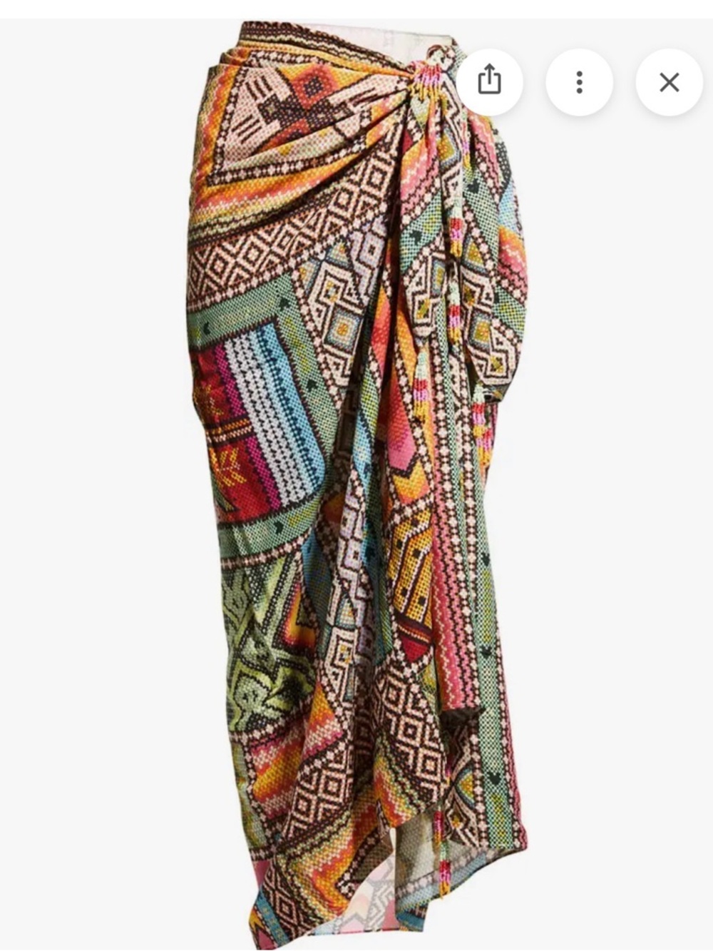 NWT Farm Rio Banana Print Scarves Sarong. * missing some tassels**